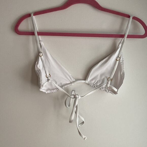 L*SPACE Brittany Bikini Top Gloss Gator (Textured Holographic print) s m l xl - Picture 5 of 13